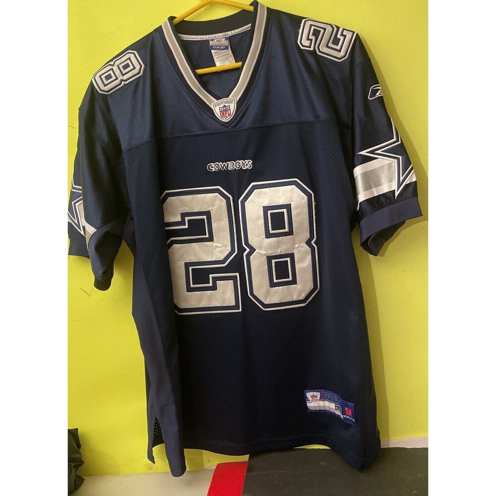 Reebok Dallas Cowboys Felix Jones #28 Blue Jersey Authentic Men’s Size 50